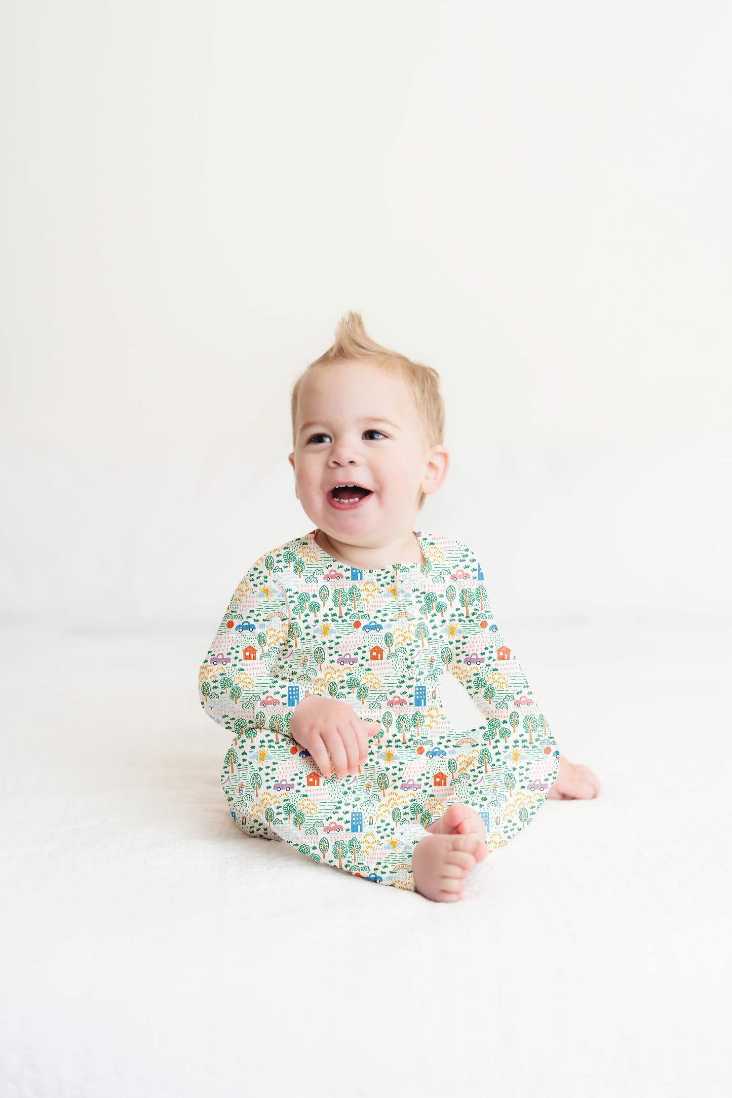 Crayon Life Ribbed Zip Pajamas