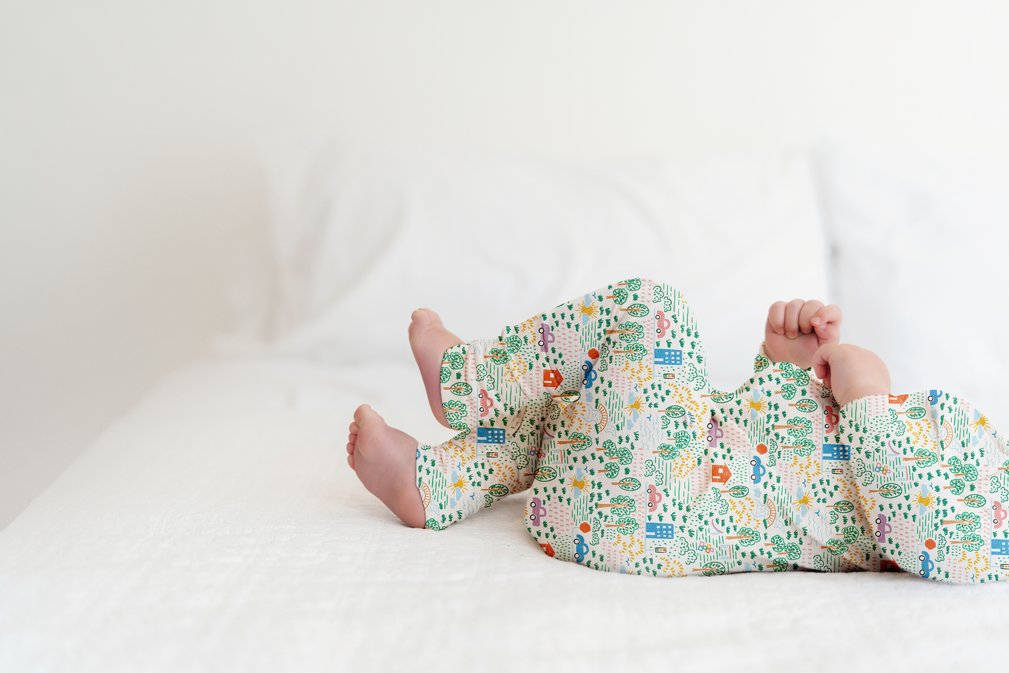 Crayon Life Ribbed Zip Pajamas
