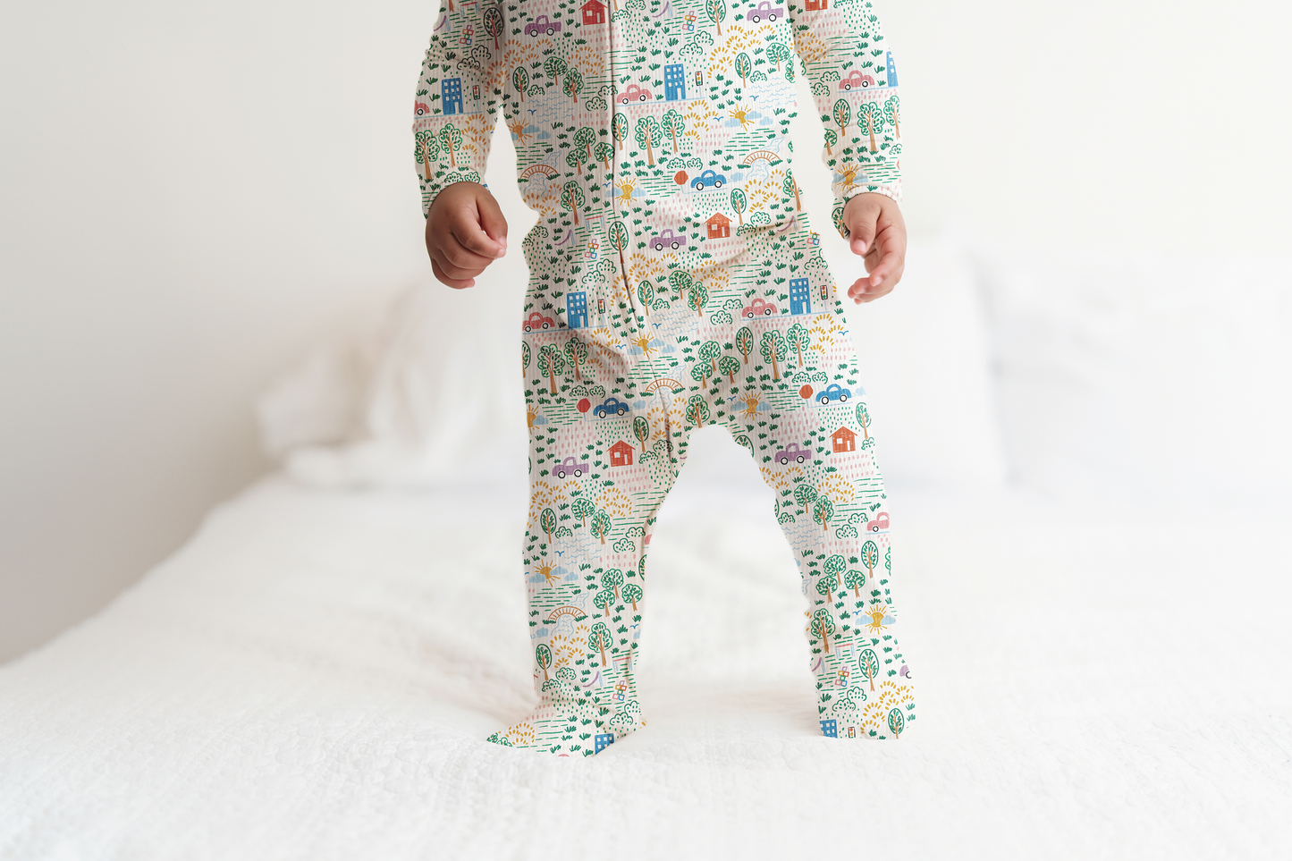 Crayon Life Ribbed Zip Pajamas