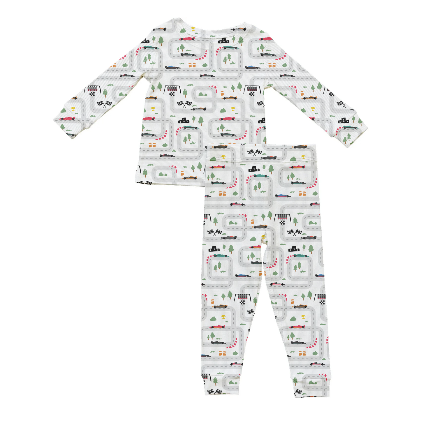 Mini Grand Prix Ribbed Two-Piece Set