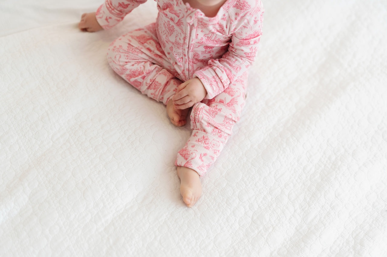 Cat Garden Ribbed Zip Pajamas