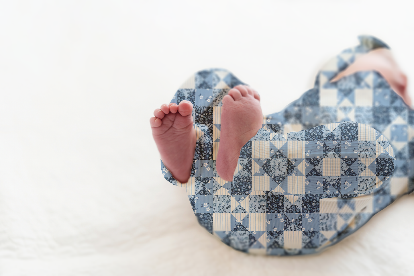 Bluebell Patchwork Ribbed Zip Pajamas