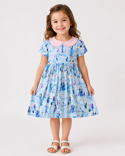 Girls Princess Dress with Shorts - The Wish Collection