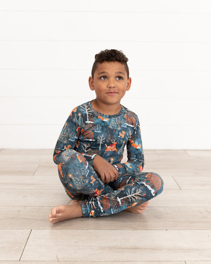 Woodland Wonder Bamboo Kids Two-Piece Pajamas | Christmas Pajamas