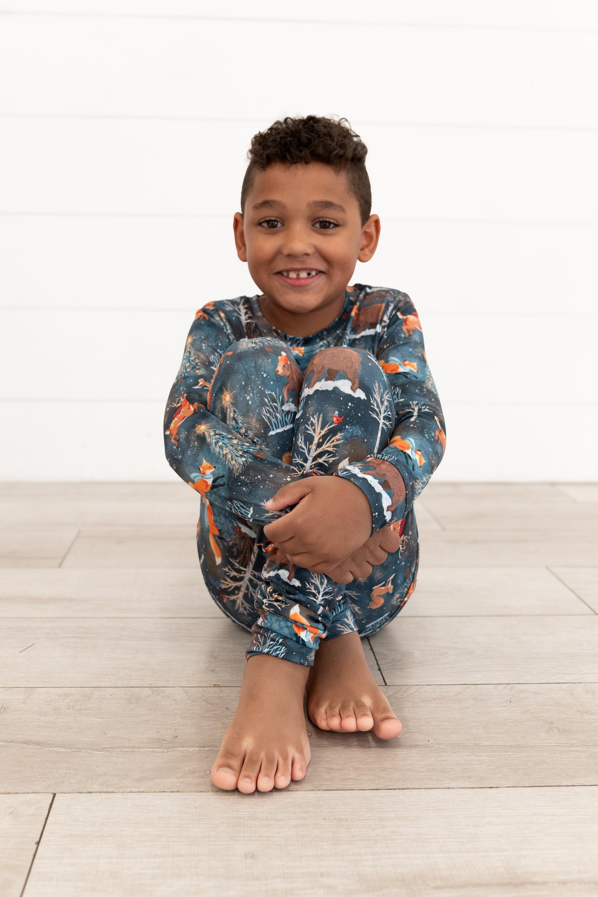 Woodland Wonder Bamboo Kids Two-Piece Pajamas | Christmas Pajamas