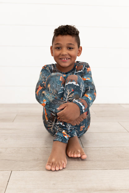 Woodland Wonder Bamboo Kids Two-Piece Pajamas | Christmas Pajamas