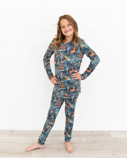 Woodland Wonder Bamboo Teen Two-Piece Pajamas