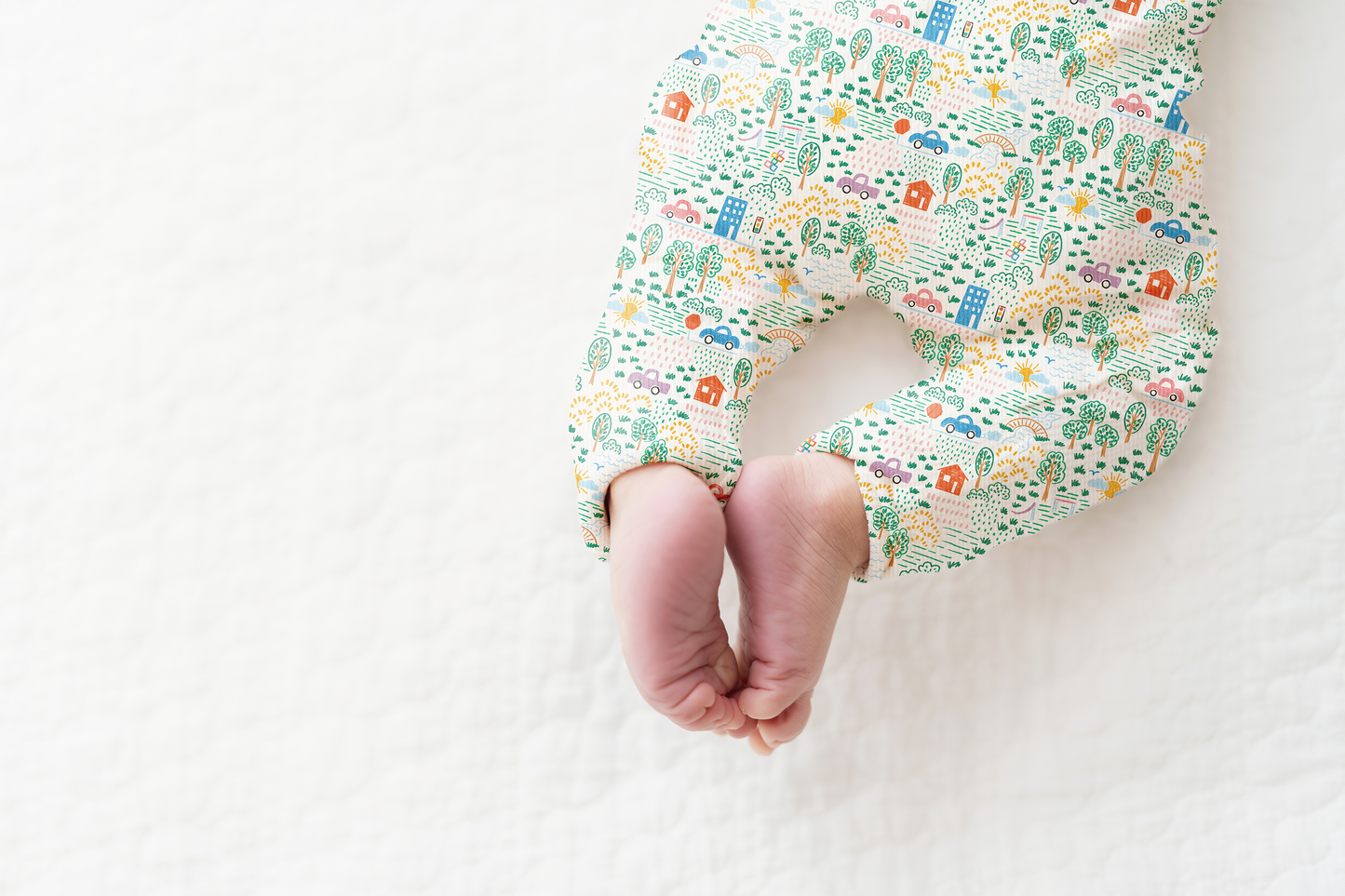 Crayon Life Ribbed Zip Pajamas
