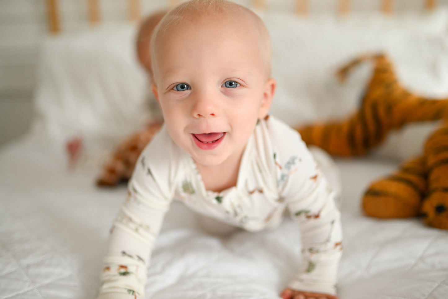 Little Safari Ribbed Zip Pajamas