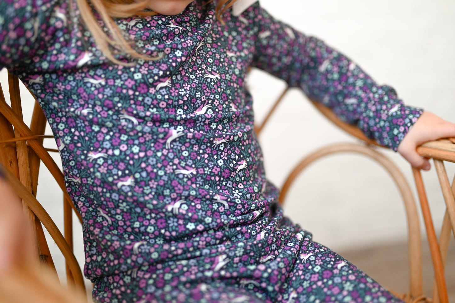 Midnight Unicorn Ribbed Two-Piece Set