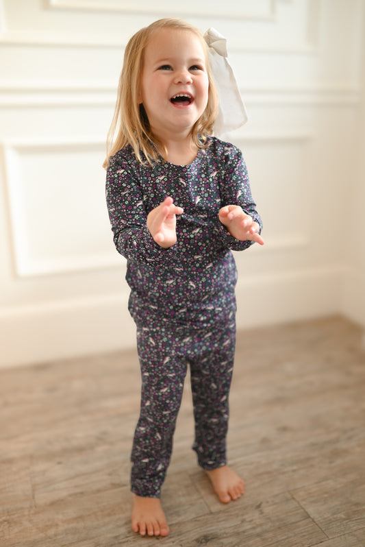 Midnight Unicorn Ribbed Two-Piece Set