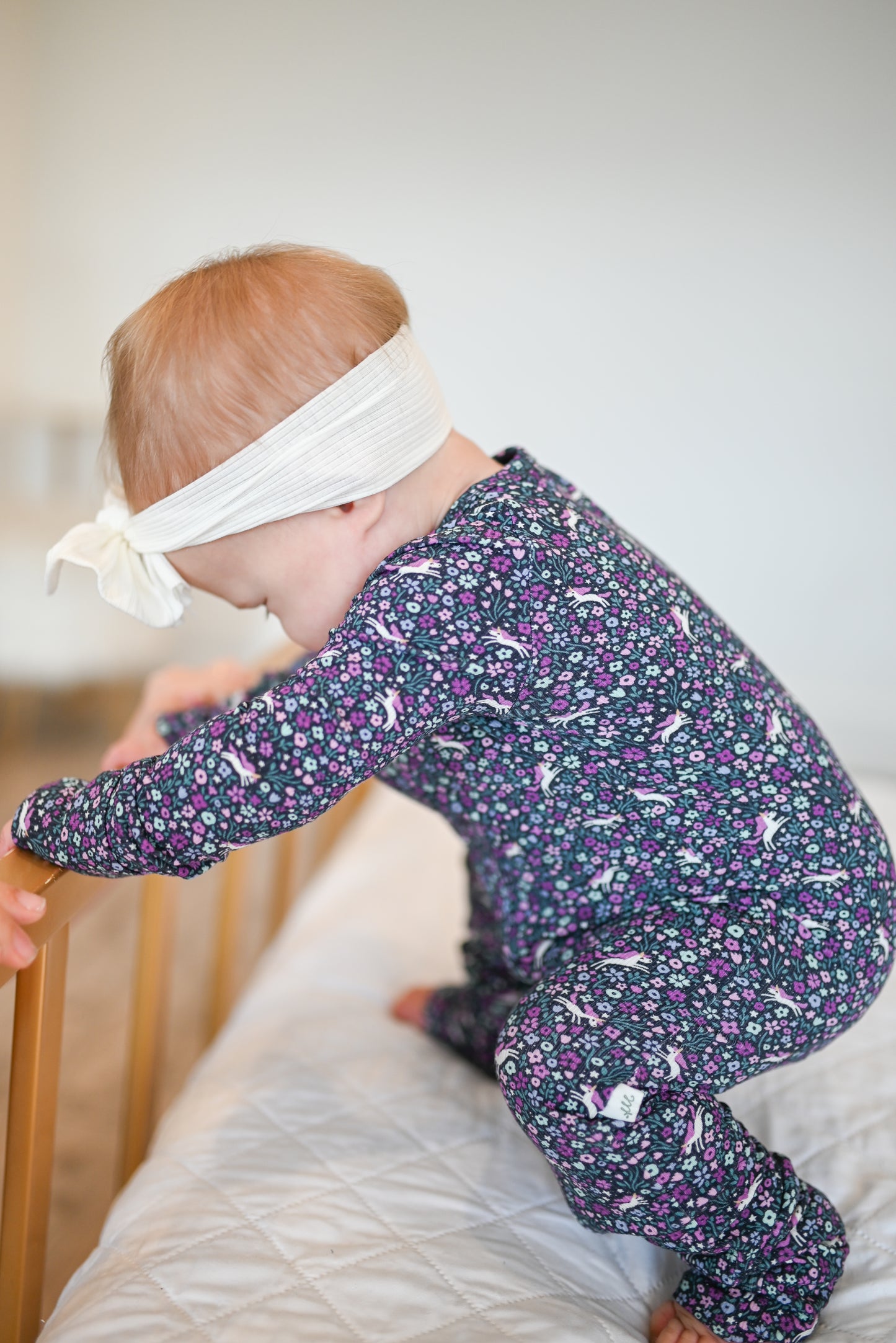 Midnight Unicorn Ribbed Zip Pajamas