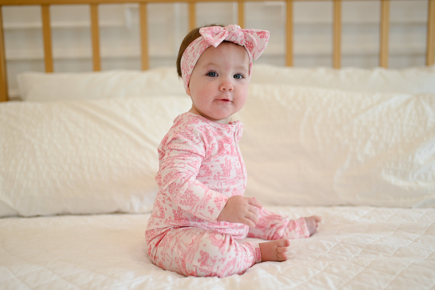 Cat Garden Ribbed Zip Pajamas