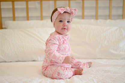 Cat Garden Ribbed Zip Pajamas