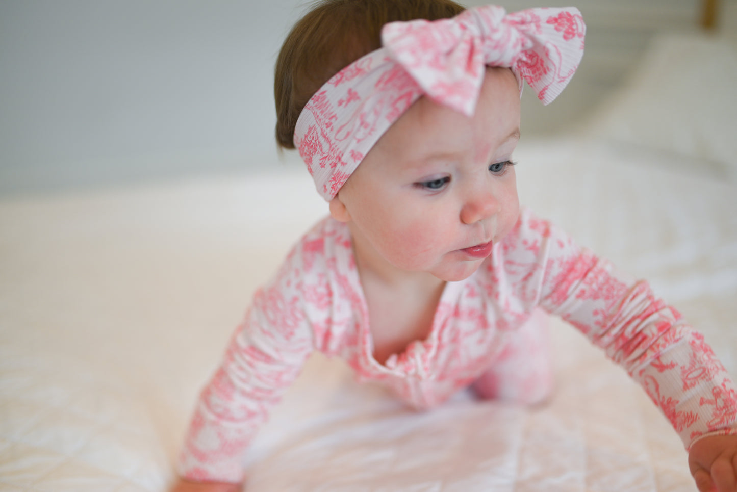 Cat Garden Ribbed Bow Headband