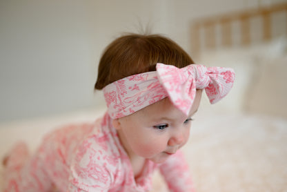 Cat Garden Ribbed Bow Headband
