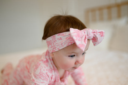Cat Garden Ribbed Bow Headband