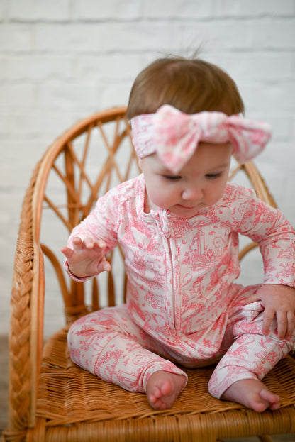 Cat Garden Ribbed Zip Pajamas