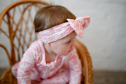 Cat Garden Ribbed Bow Headband
