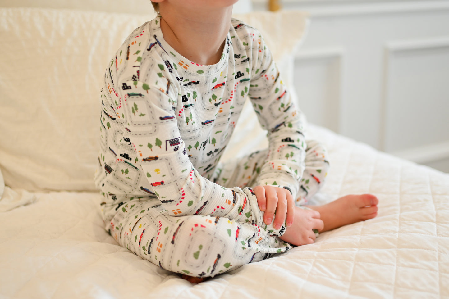 Mini Grand Prix Ribbed Two-Piece Set