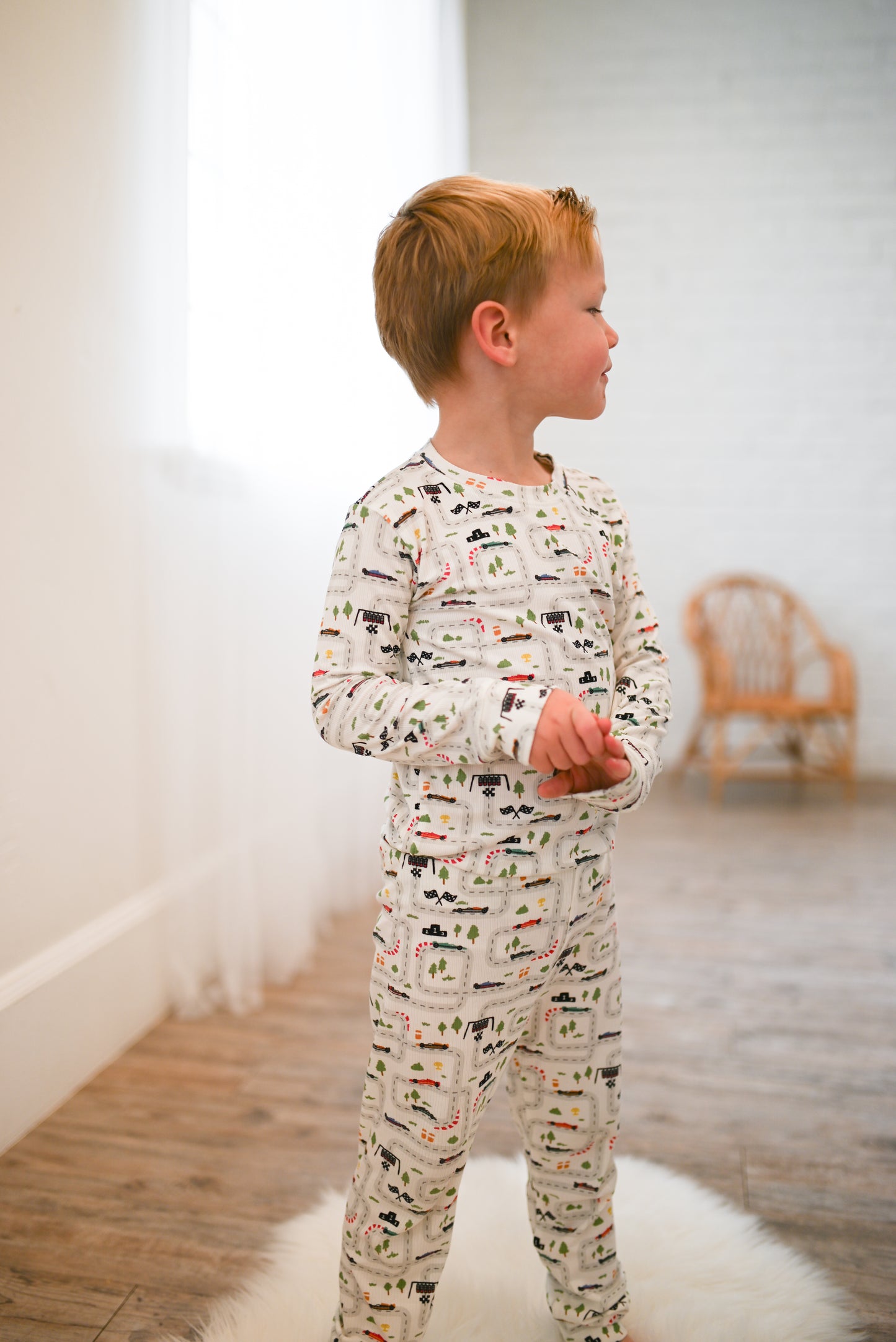 Mini Grand Prix Ribbed Two-Piece Set