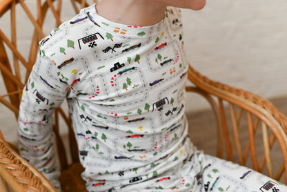 Mini Grand Prix Ribbed Two-Piece Set