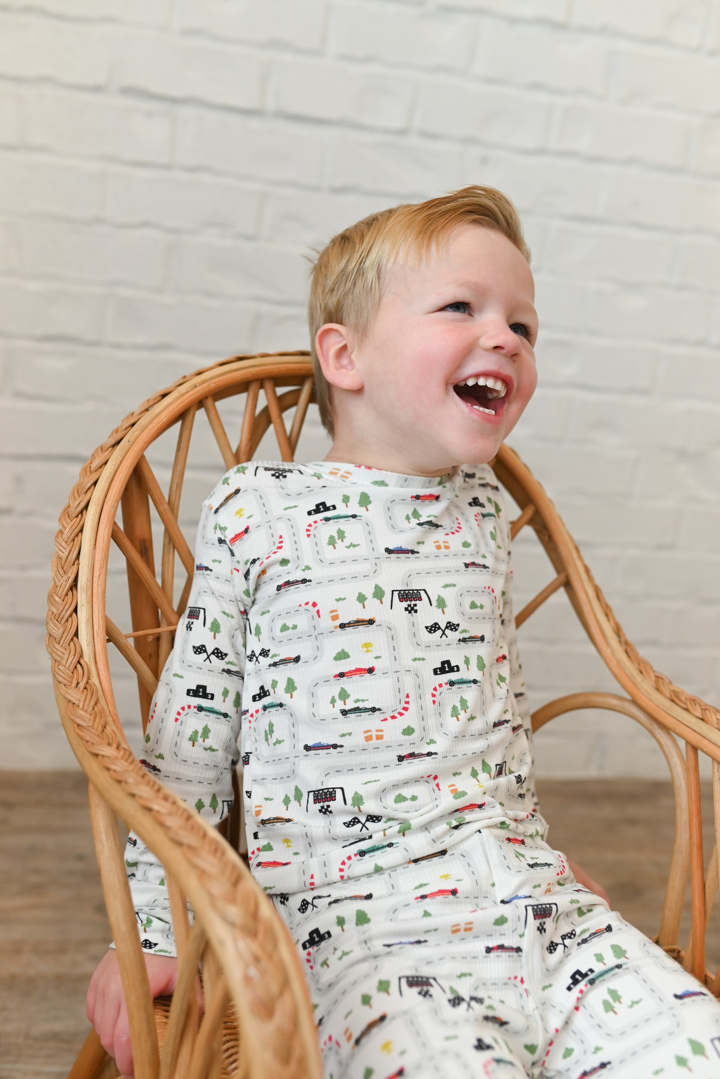 Mini Grand Prix Ribbed Two-Piece Set