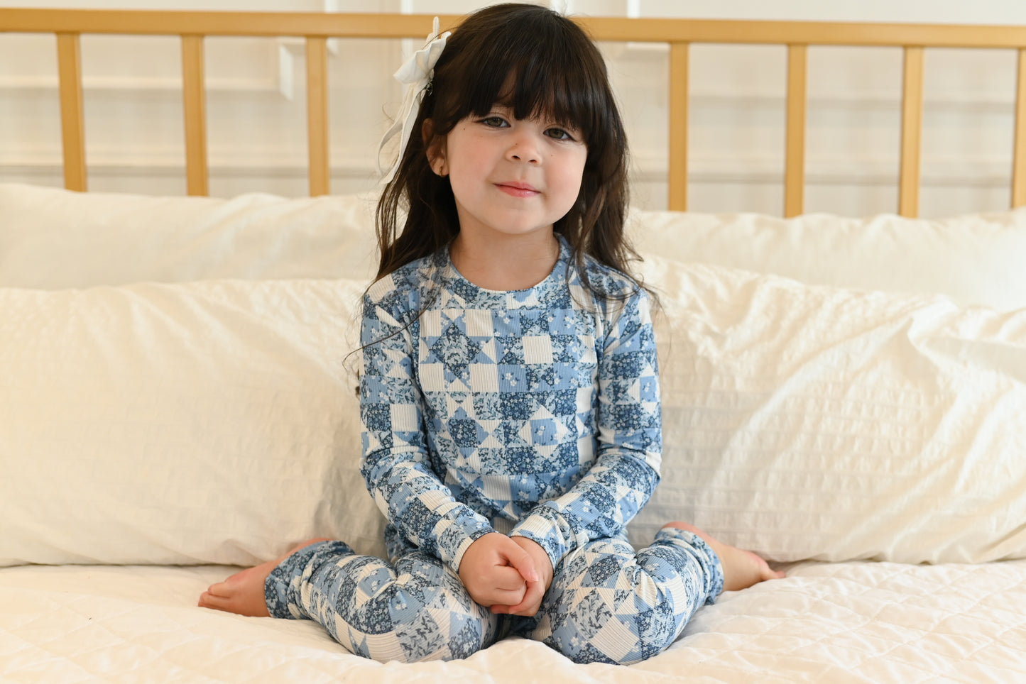 Bluebell Patchwork Ribbed Two-Piece Set