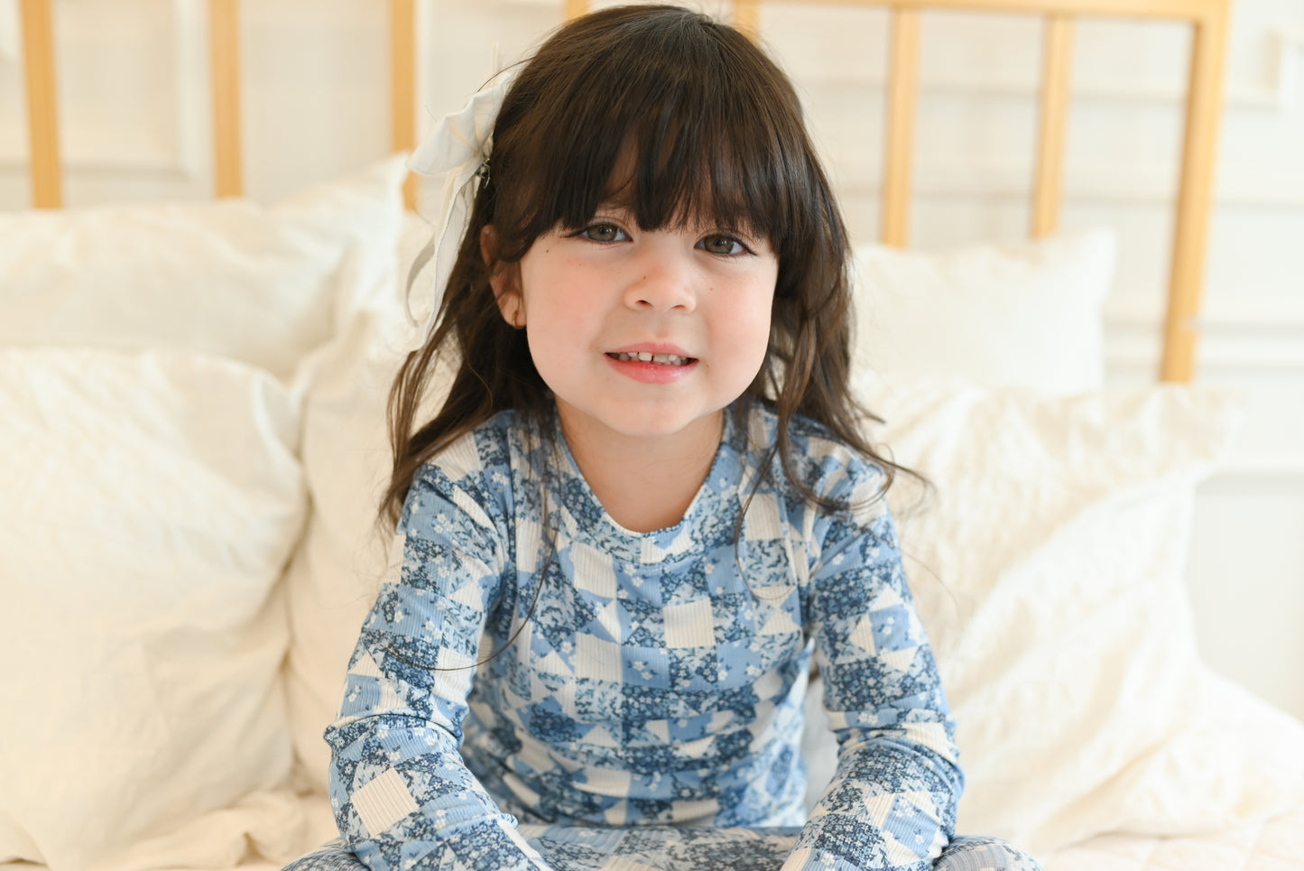 Bluebell Patchwork Ribbed Two-Piece Set