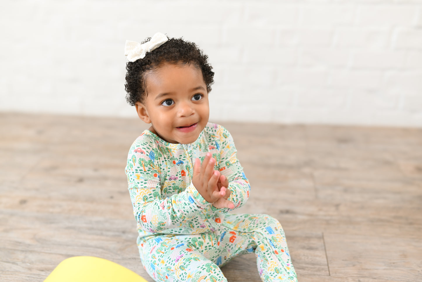 Crayon Life Ribbed Zip Pajamas