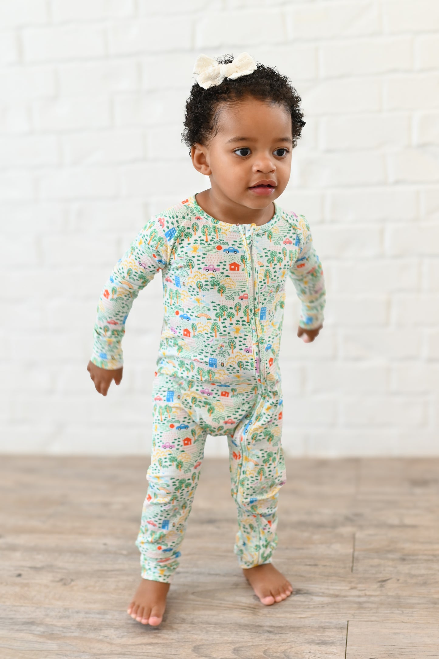 Crayon Life Ribbed Zip Pajamas