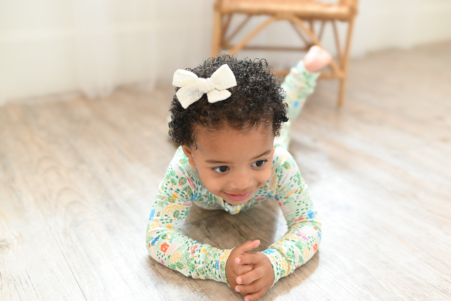 Crayon Life Ribbed Zip Pajamas