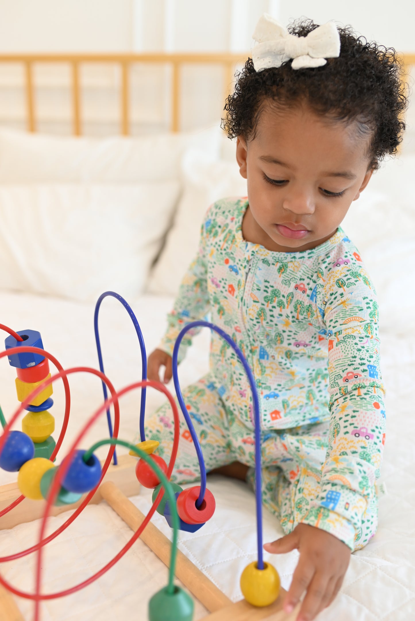 Crayon Life Ribbed Zip Pajamas