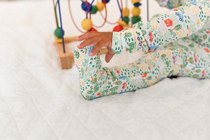 Crayon Life Ribbed Zip Pajamas