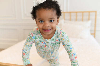 Crayon Life Ribbed Zip Pajamas