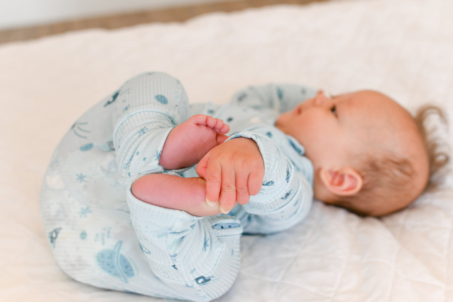 Star Explorer Ribbed Zip Pajamas