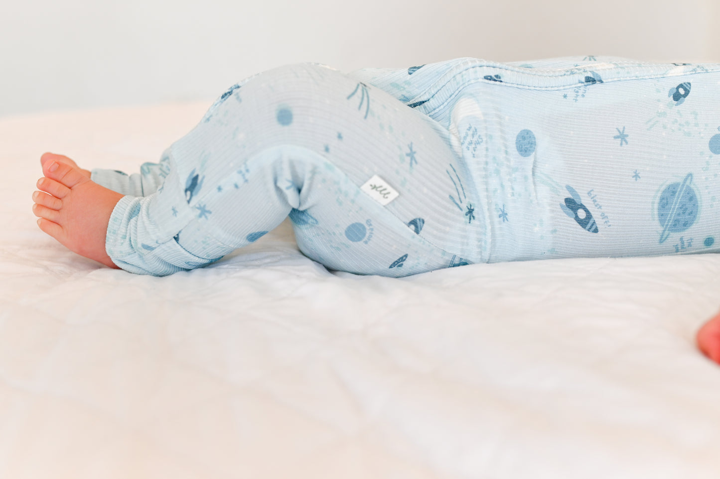 Star Explorer Ribbed Zip Pajamas