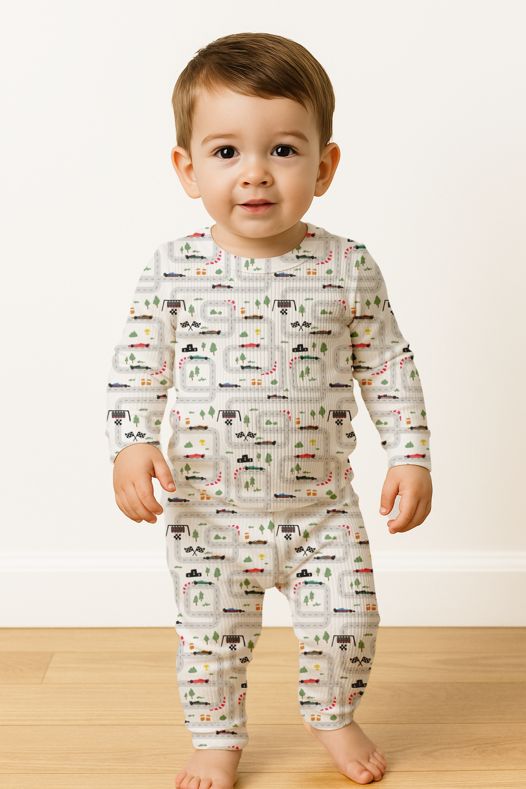 Mini Grand Prix Ribbed Two-Piece Set