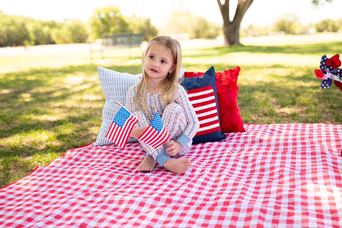 Patriotic Posies Two-Piece Set
