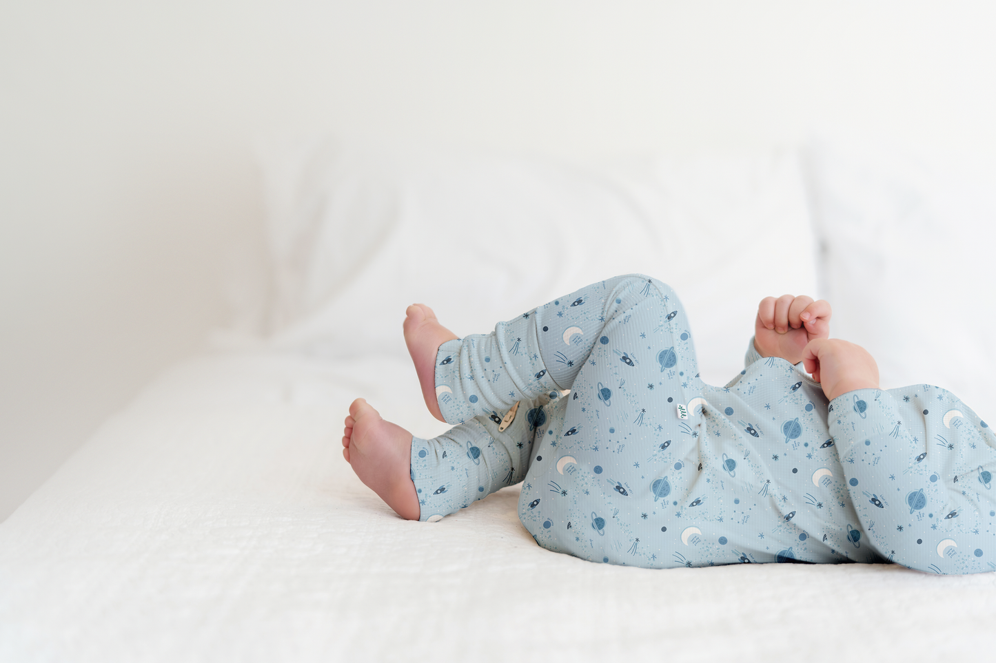 Star Explorer Ribbed Zip Pajamas
