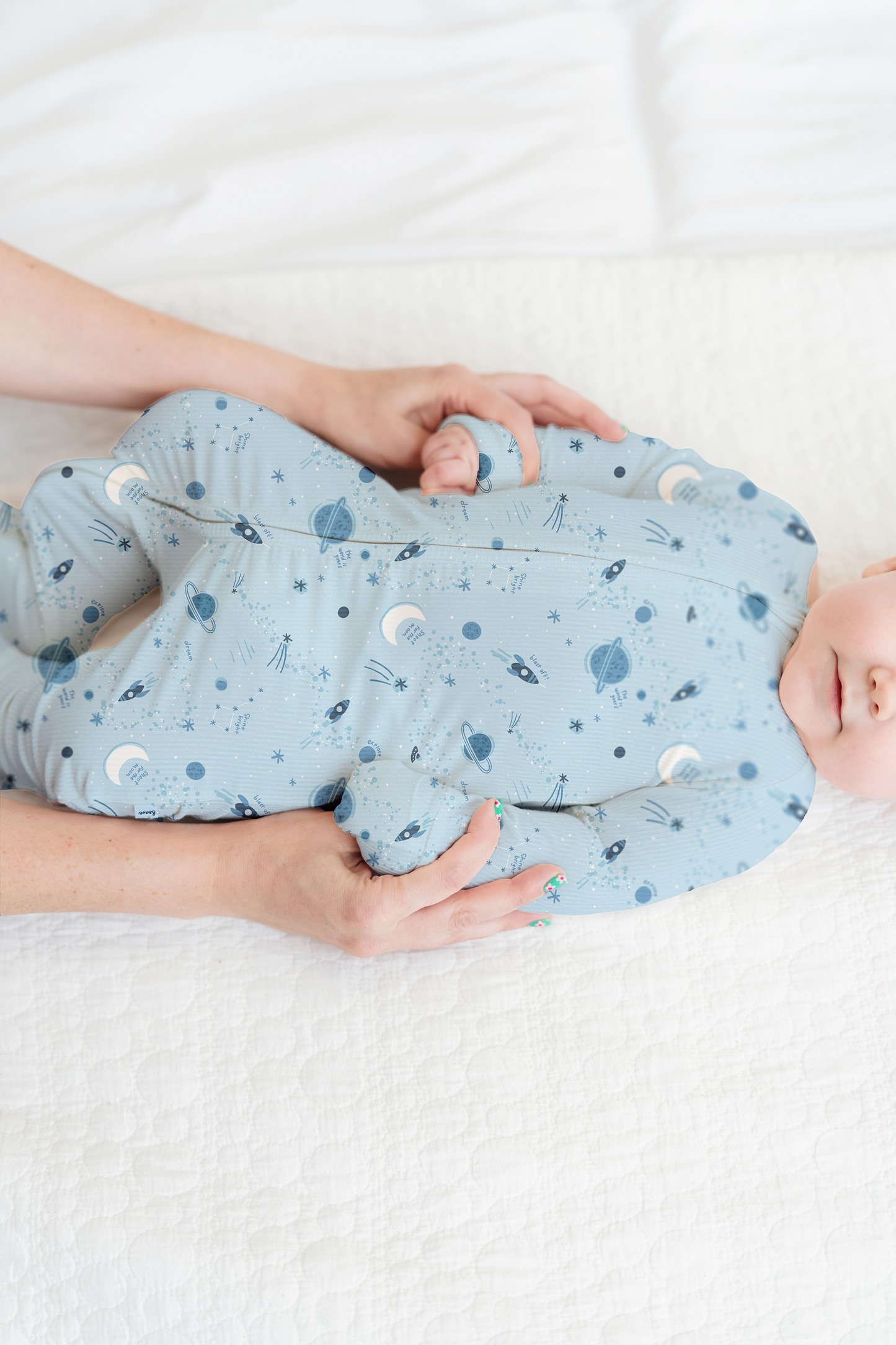 Star Explorer Ribbed Zip Pajamas