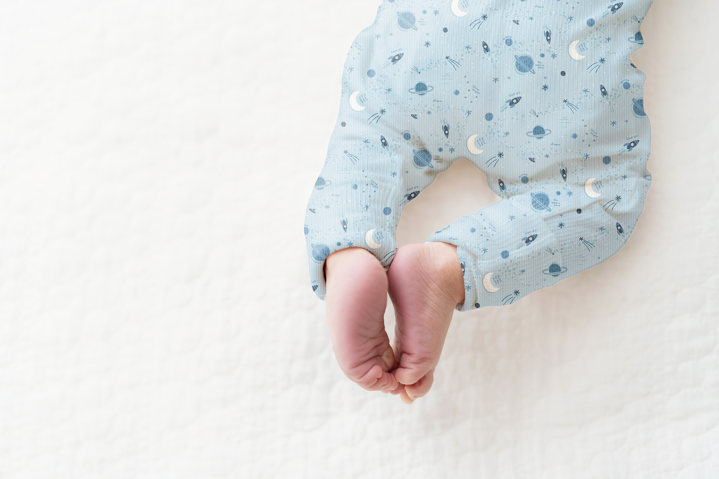 Star Explorer Ribbed Zip Pajamas
