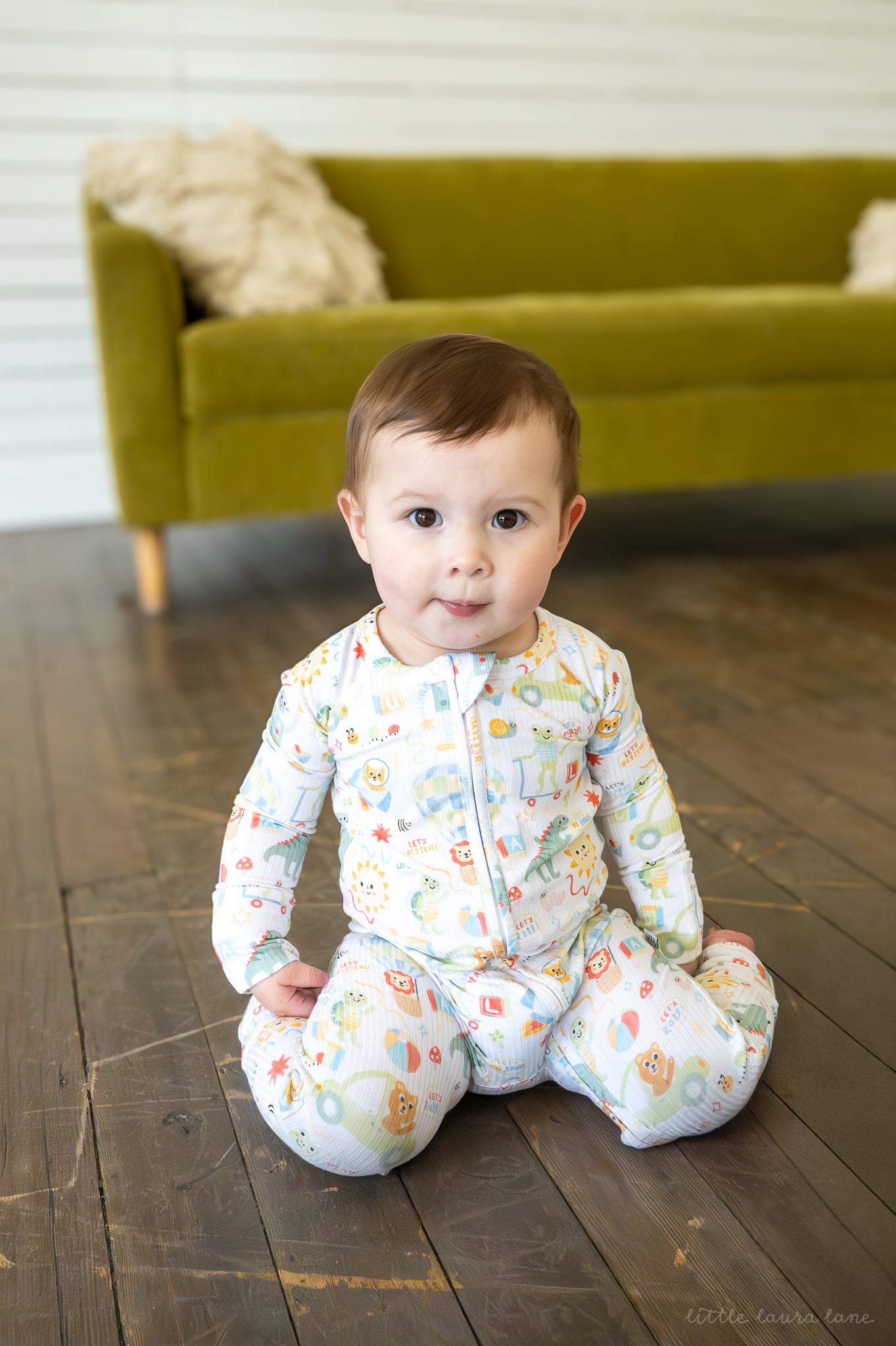 Luca Ribbed Zip Pajama