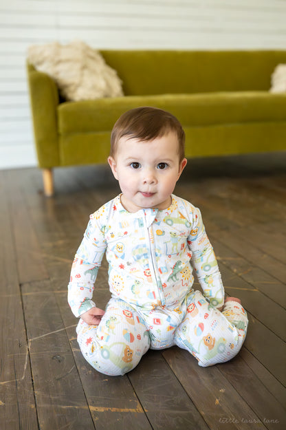 Luca Ribbed Zip Pajama