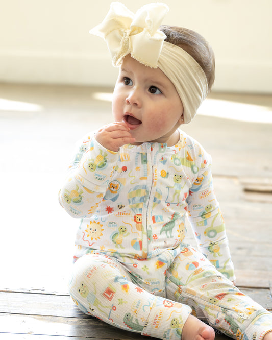 Luca Ribbed Zip Pajama