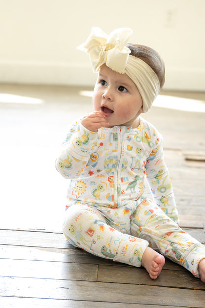 Luca Ribbed Zip Pajama