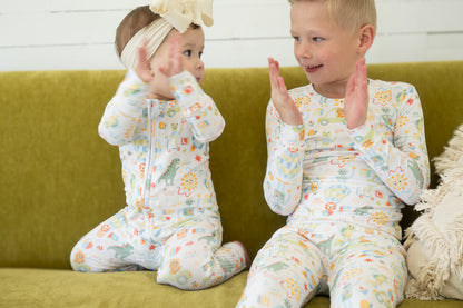 Luca Ribbed Zip Pajama