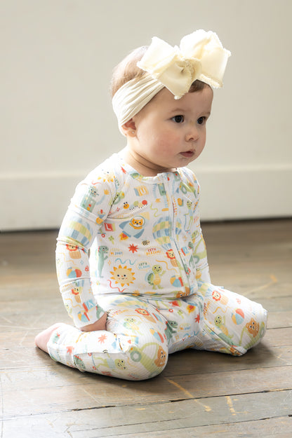 Luca Ribbed Zip Pajama