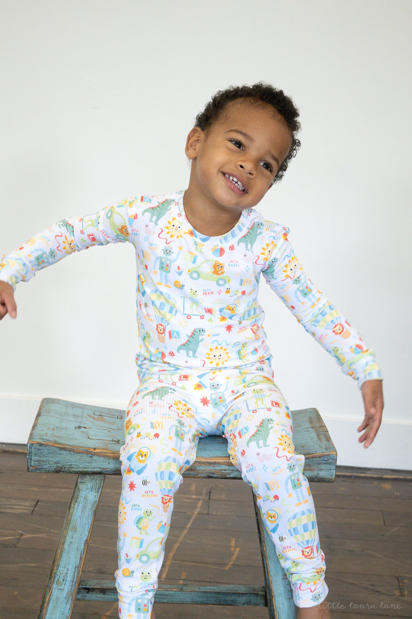 Luca Ribbed Toddler Two-Piece Set