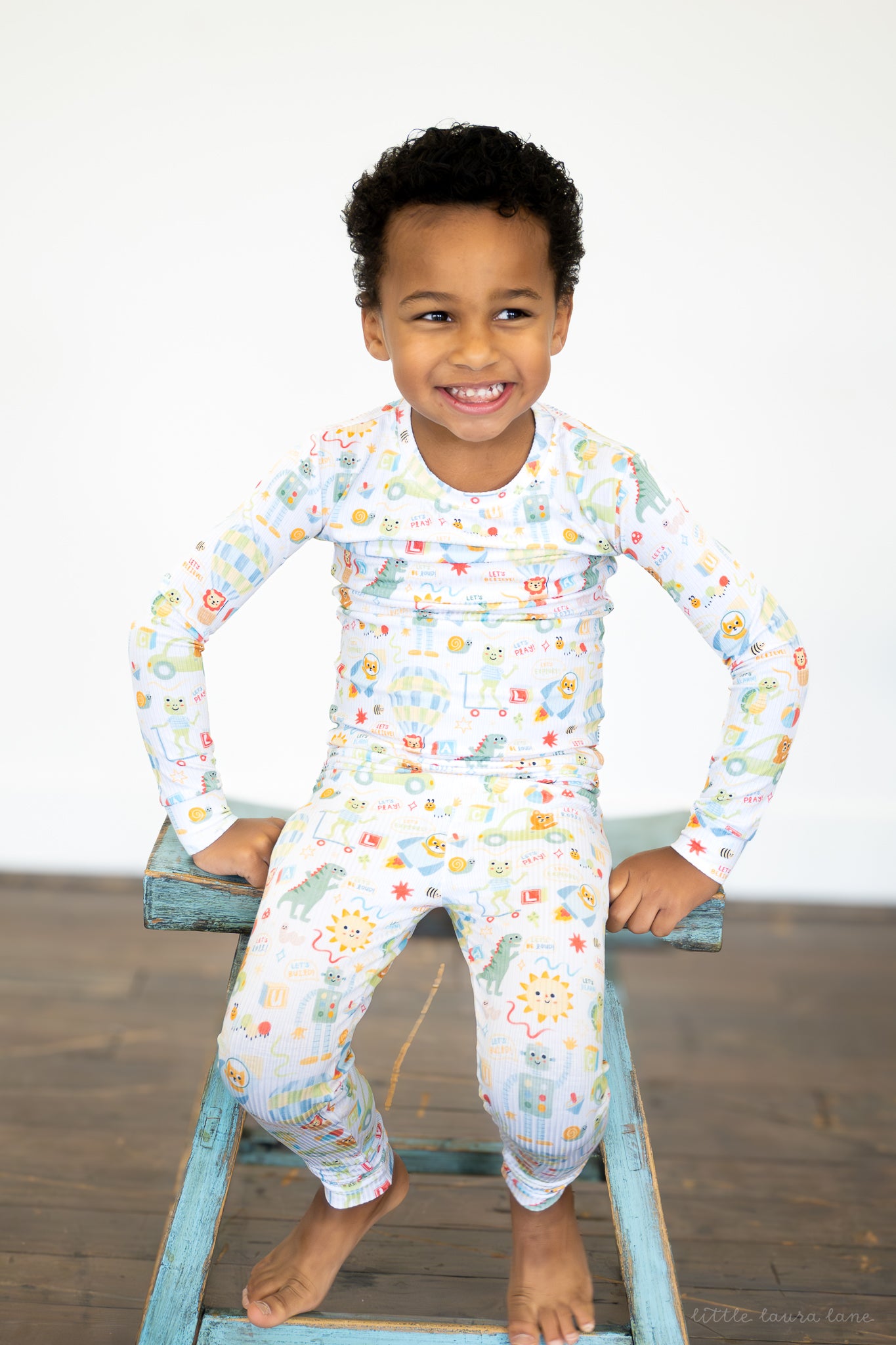 Luca Ribbed Toddler Two-Piece Set